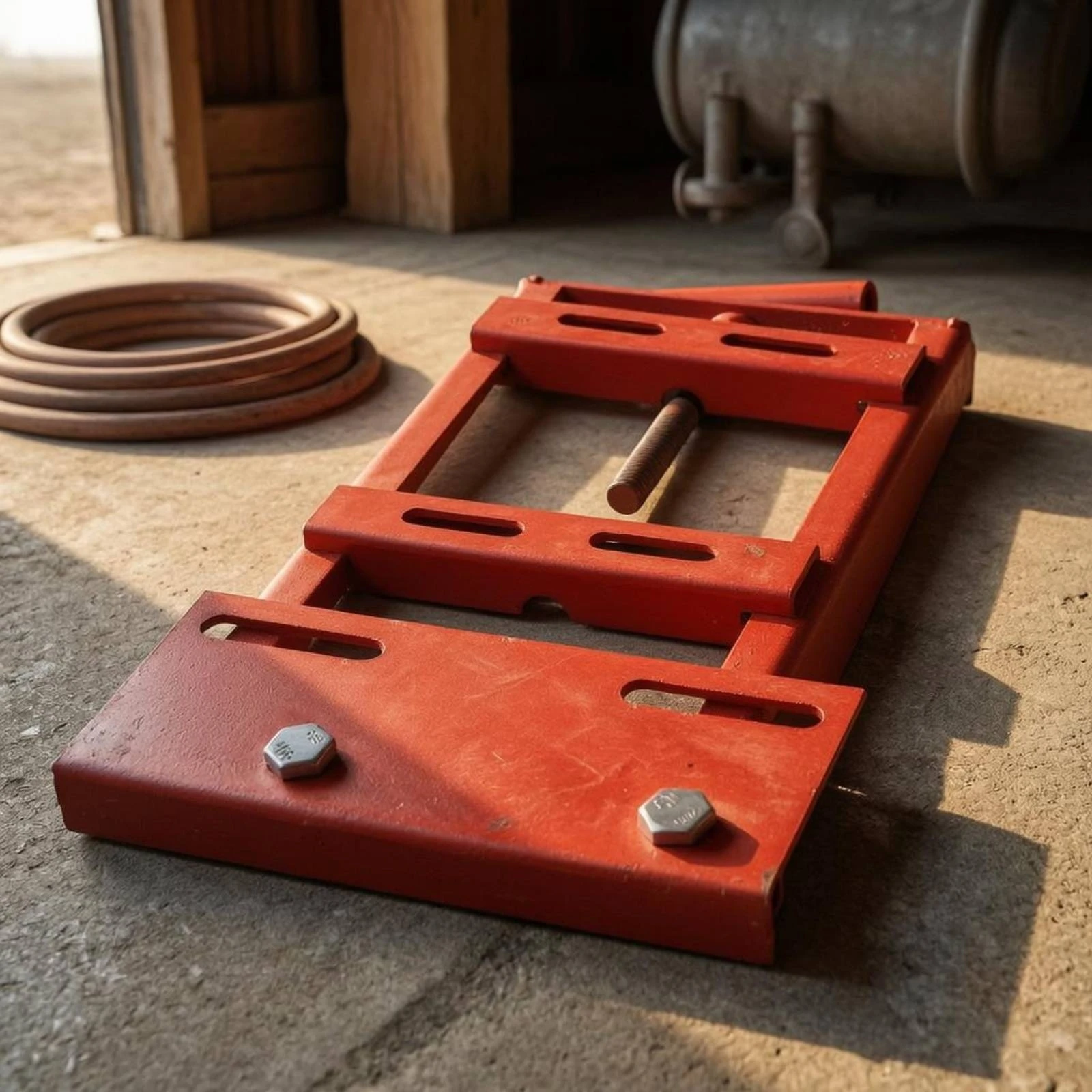 Threaded Rod Tractor Water Pump Bracket Clamp Style Design with Secure Mounting for Rural Machinery