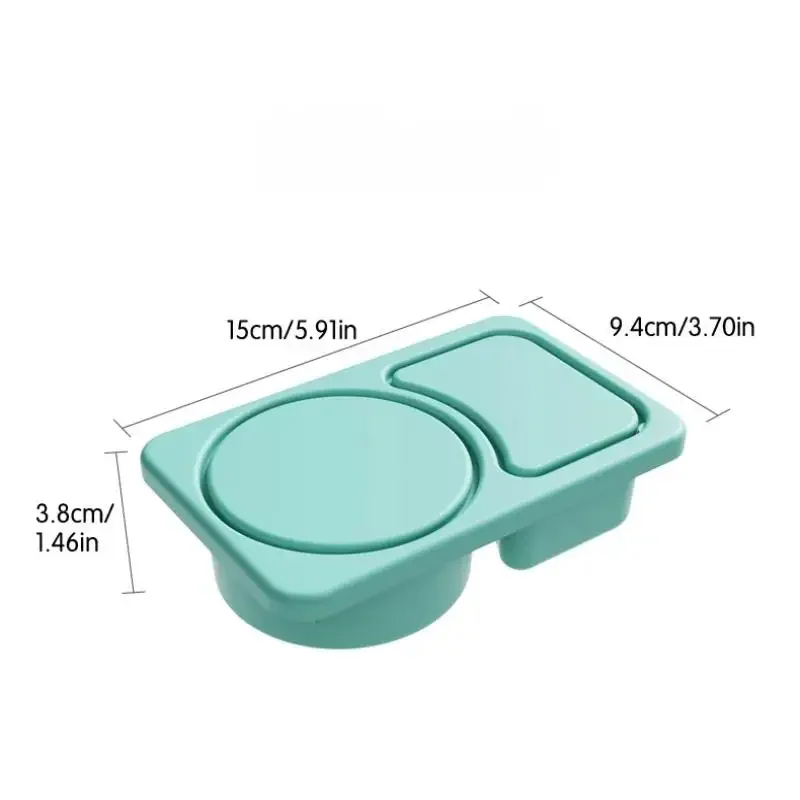 Snackcontainers met 2 compartimenten en deksels - BPA-vrije lekvrije siliconen sausdoos voor specerijen, lunch- en picknickopslag