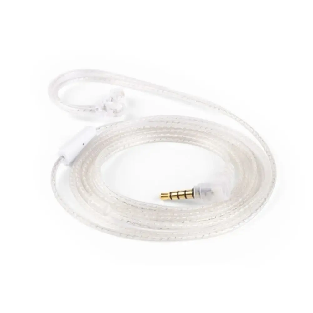 

Silver Plated KZ Earphones Cord With Microphone Upgraded QKZ Headphone Cables a2 3.55MM High-Purity Earphone 2pin Cable