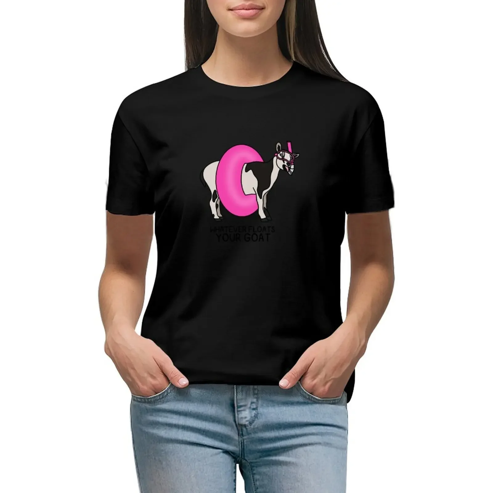 

WHATEVER FLOATS YOUR GOAT T-Shirt cute clothes vintage clothes vintage summer tops workout t shirts for Women