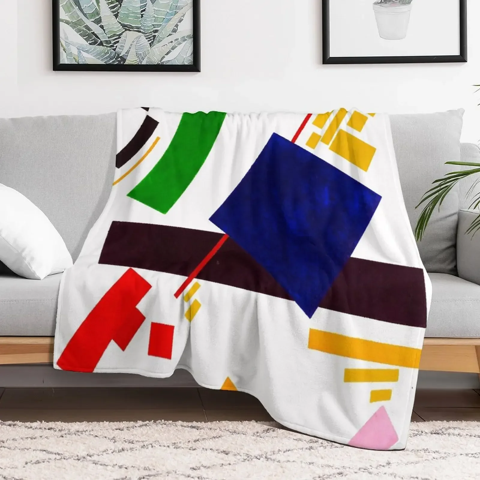 

KAZIMIR MALEVICH - (Transparent) Suprematism 1916 Original HD Throw Blanket Soft warm winter Sleeping Bag Blankets