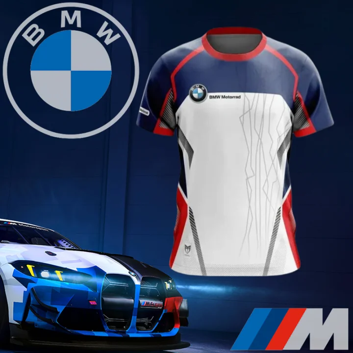 

Новинка 2025 года, мужская быстросохнущая футболка BMW, высококачественная классическая футболка для бездорожья, удобная повседневная спортивная дышащая футболка с короткими рукавами
