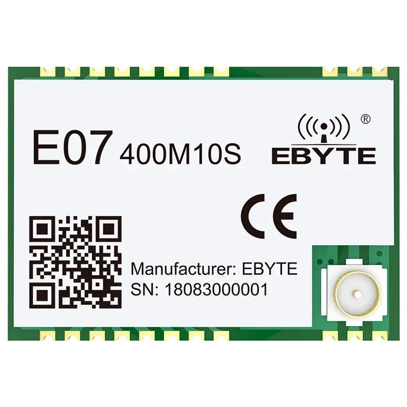 CC1101 E07-400M10S 400MHz 433MHz RF Transmitter and Receiver 10dBm 1.5km Wireless Module Stamp Hole SOC SPI SubGHz IoT