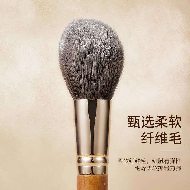 9pcs Mini Cosmetic Brush Short Handle Powder Brush Blusher Brush Eye Shadow Brush Animal Hair Facial MakeupTool