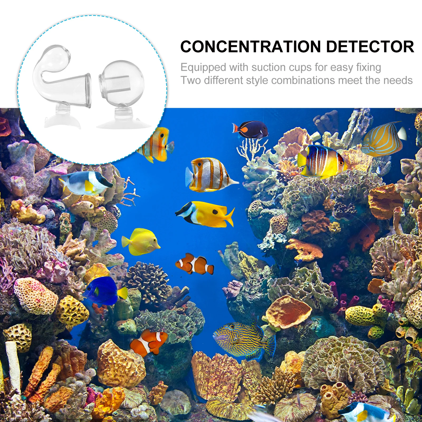 

2Pcs Co2 Concentration Aquarium Drop Glass Checker Fish Tank Carbon Dioxide Monitor Aquatic Plants Tester