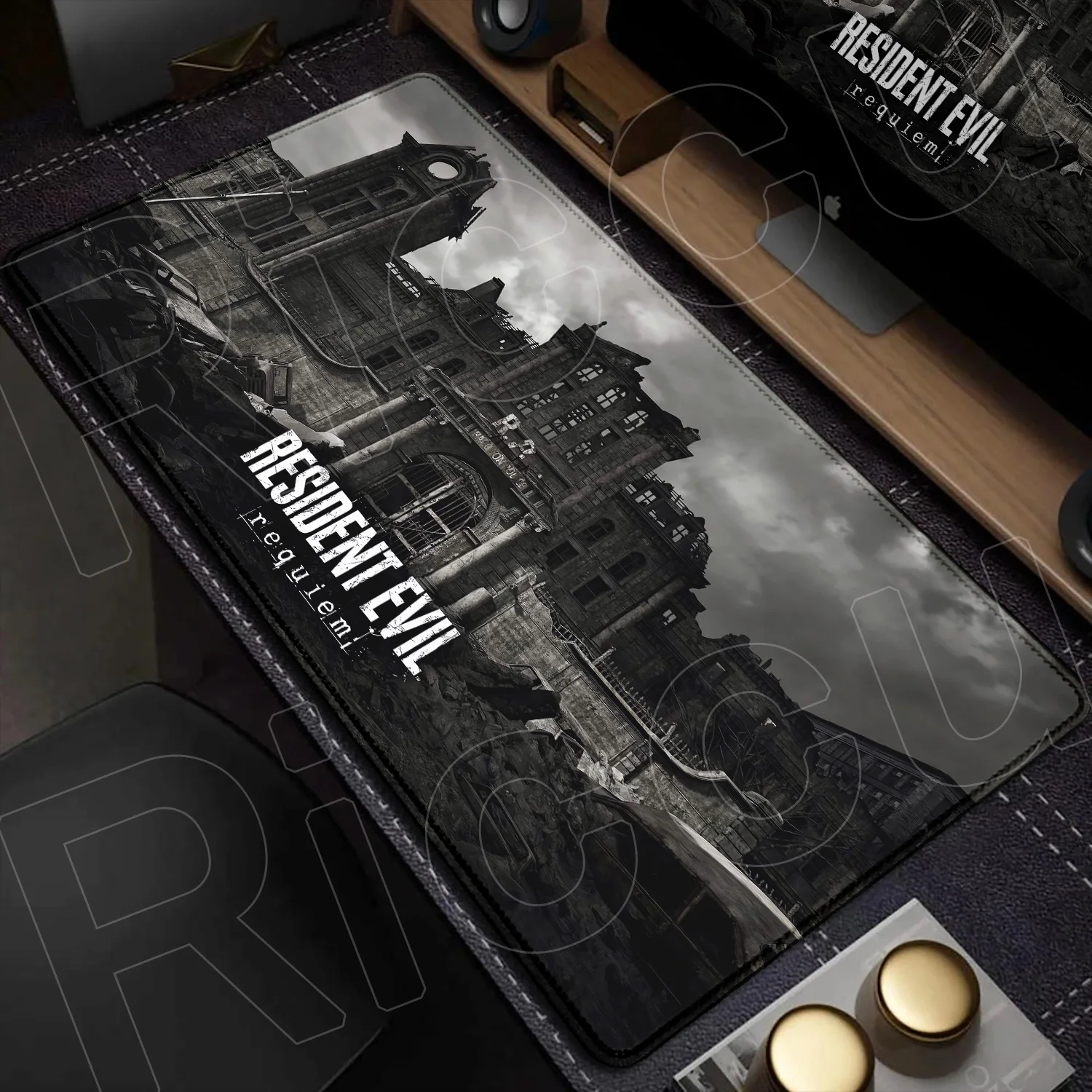 HD Printing Computer Gamer Speed Mousepad New R-Resident Evil Requiem Rubber Lock Edge Deskmat XXL Non-slip Keyboard PC Mausepad