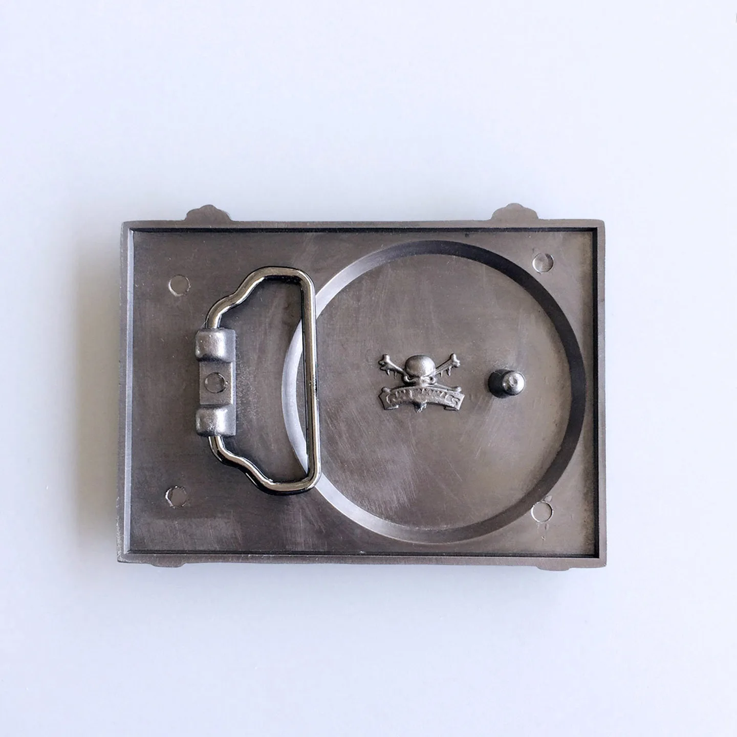 Antique Silver DJ Turntable Music Belt Buckle BUCKLE-MU045