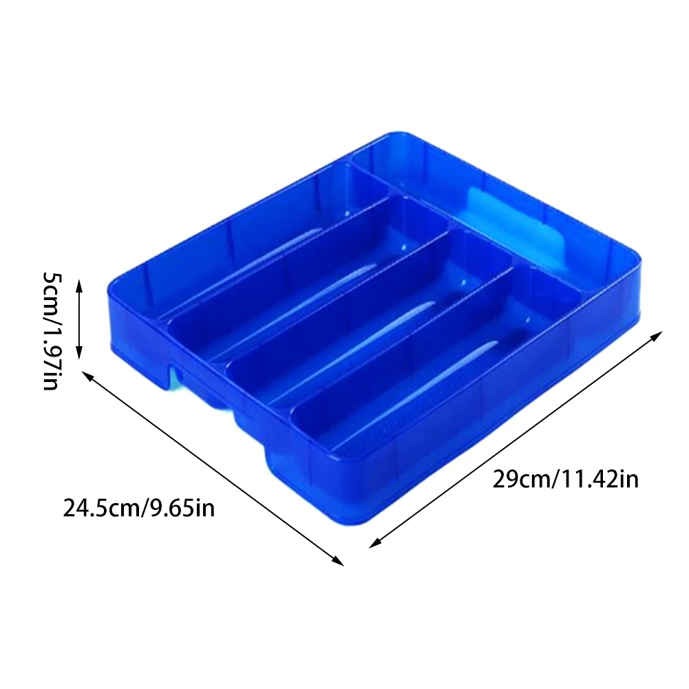 Cutlery Organizer Box Kitchen Drawer Organizer Separation Finishing Storage Box Spoon Knife Fork Eco-Friendly PP Tray