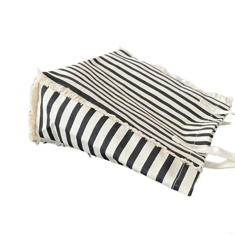

Striped Canvas Tote Stylish Shoulder Bag with Large Capacity Perfect for Student 20CA