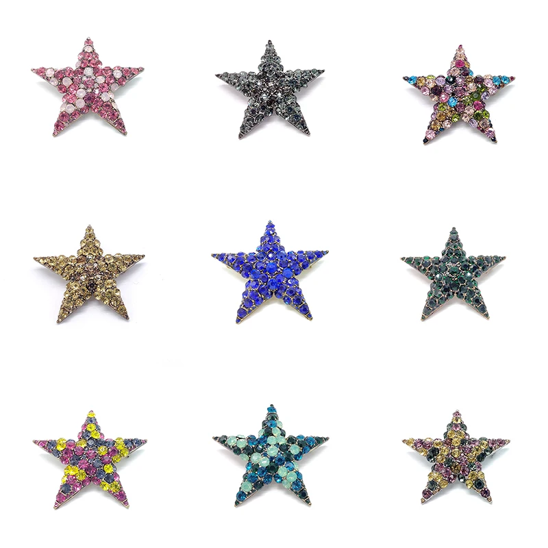 Star Fashion Exquisite High-end Brooch Clothing Accessories Dazzling Decoration Brooches for Women Christmas Decorations