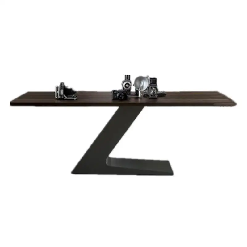 

Solid wood desk, white conference table modern computer desk