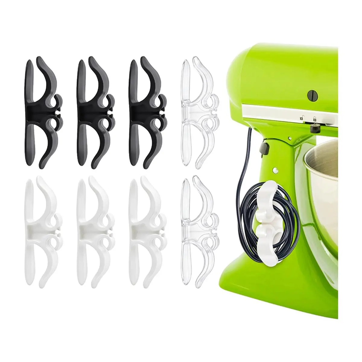 Cord Organizer Appliances,Adhesive Stick-on Wire Wrapper,Keeps Coffee Maker,Air Fryer,Pressure Cooker,Mixer Cords Tidy