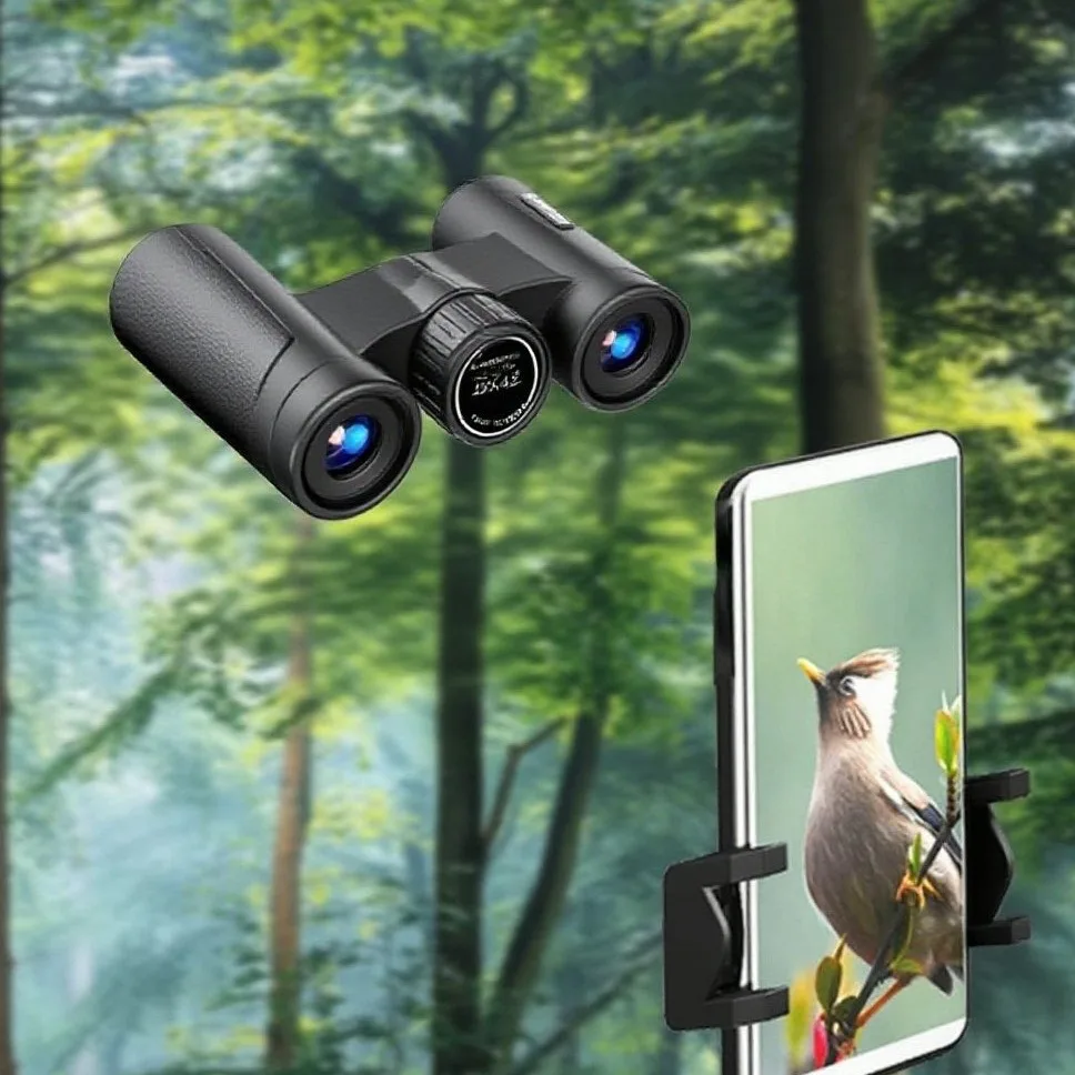 SUNCORE 10x42 Pro Compact Binoculars: Large Eyepiece for Expansive View & Low Light | Lightning Focus for Hunting & Action |