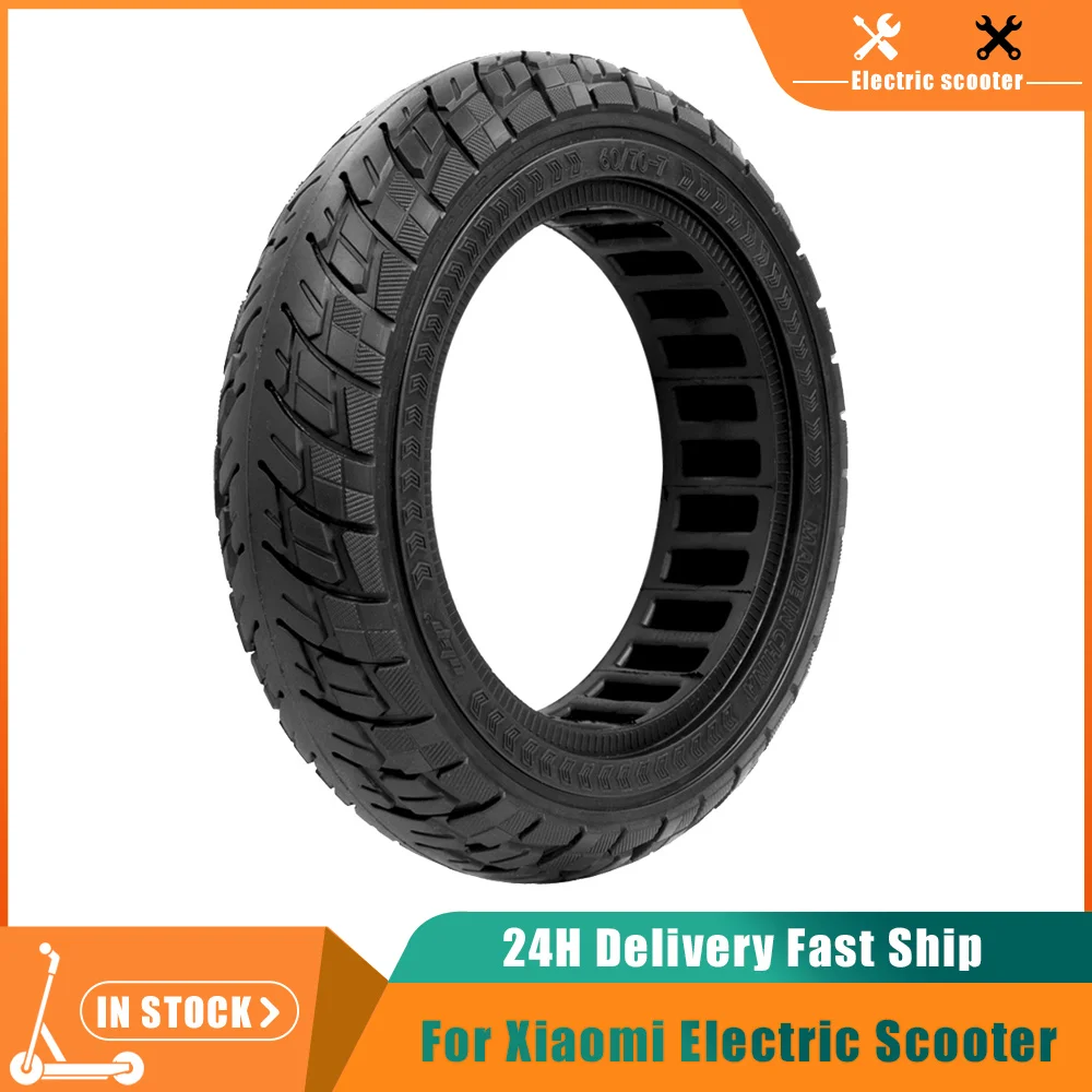 

Solid Tire 60/70-7.0 Off-Road Tubeless Tyre for Xiaomi Electric Scooter 4 Pro 10 Inch Anti-explosion Honeycomb Tyres Parts