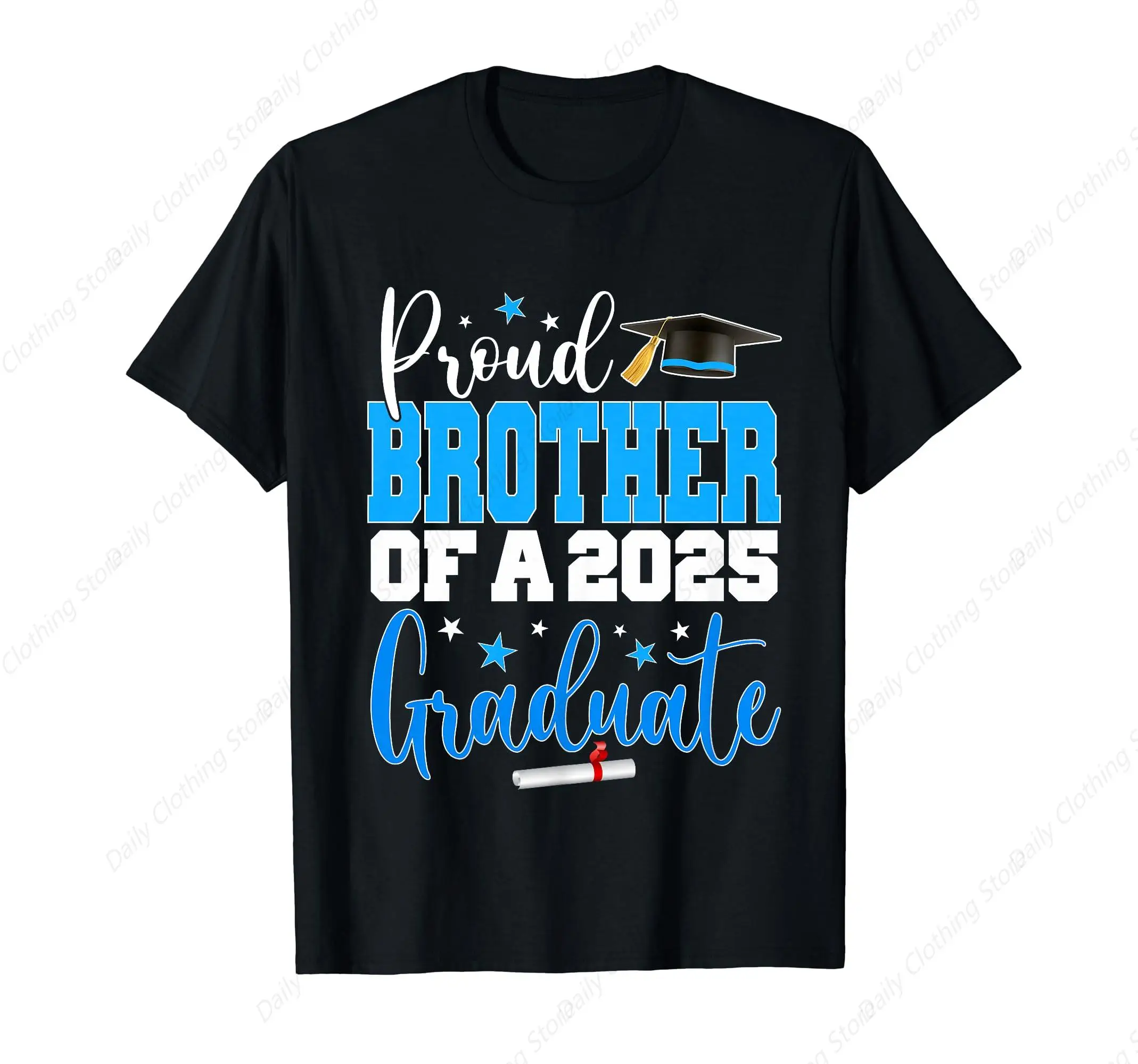 Senior 2025 Proud Brother Of A Class Of 2025 Graduate T-Shirt Funny Graphic Clothing Gifts Short Sleeve Outfits Tops