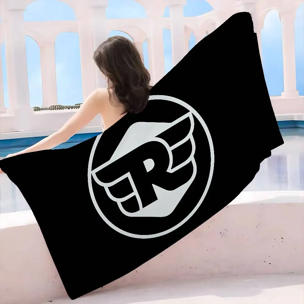 R-ROYALS E-ENFIELDS Logo Bath Towel Microfiber Soft Water Absorbing Breathable For Girl Kids Decorative Cartoon Beach Towel