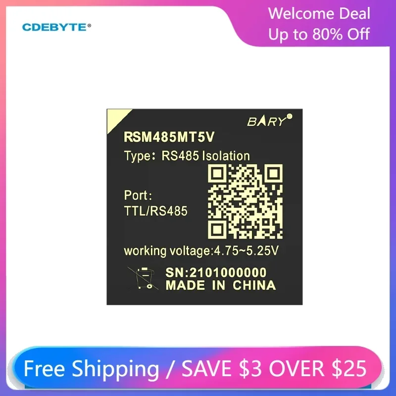 CDEBYTE Single-channel Full-duplex High-speed Type RS485 3000V Isolated Transceiver Module RSM485MT5V Industrial Grade