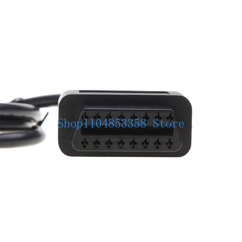 652F High-Performances OBD2 Diagnostic Adapter Round 10 Pin Connector to 16Pin OBDII Cable for D Motorcycle Motorbike