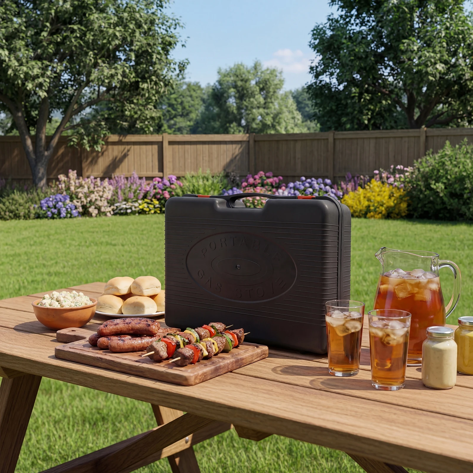 2.2KW Portable Butane Gas Barb - Camping Cooking Tray recension och pris