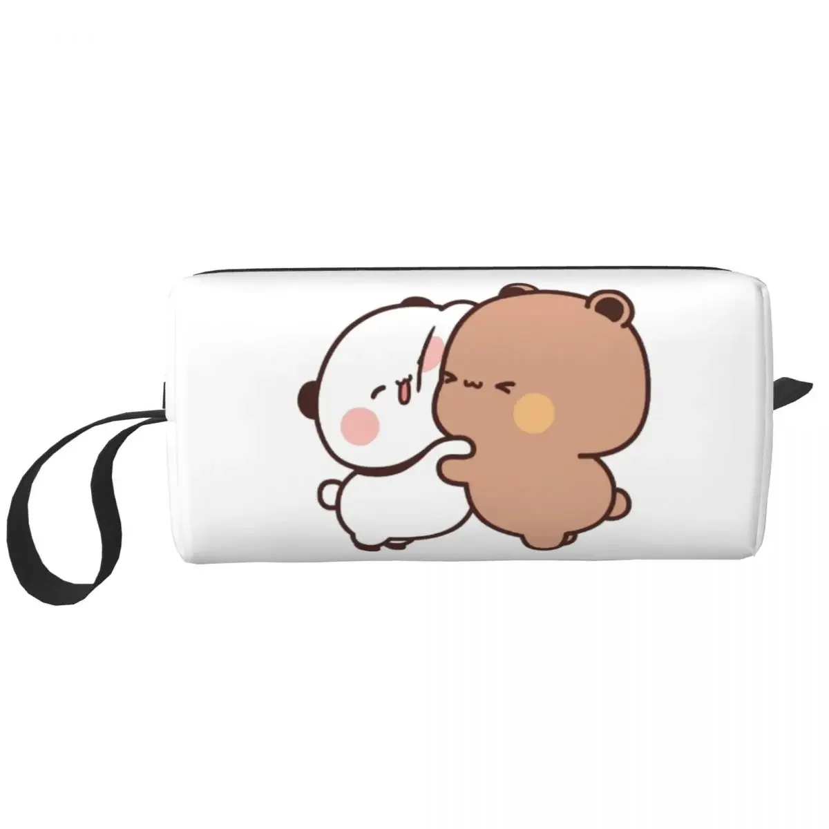 Panda Bear Couple Cartoon Makeup Bag Pouch Waterproof Bubu And Dudu Cosmetic Bag Travel Toiletry Small Makeup Pouch Storage Bag