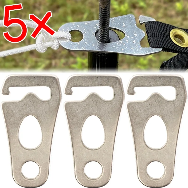 

Аксессуар для кемпинговой палатки, натяжитель из нержавеющей стали для тента, стабильность, ветрозащитная веревка, безопасная треккинговая веревка, надежное крепление
