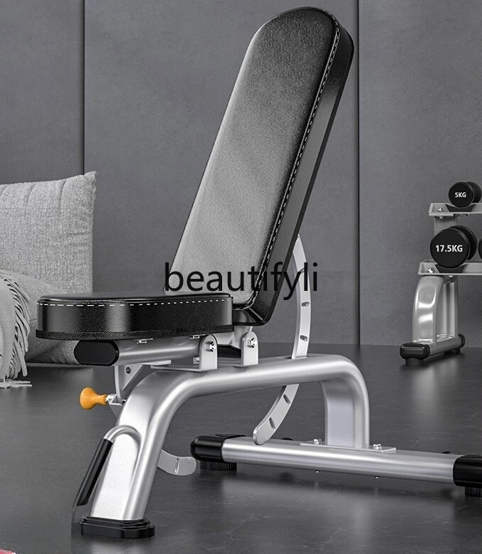 

Multifunctional Dumbbell Stool Household, Commercial Adjustable Gym Bench Press Up and Down Oblique Stool Fitness Chair