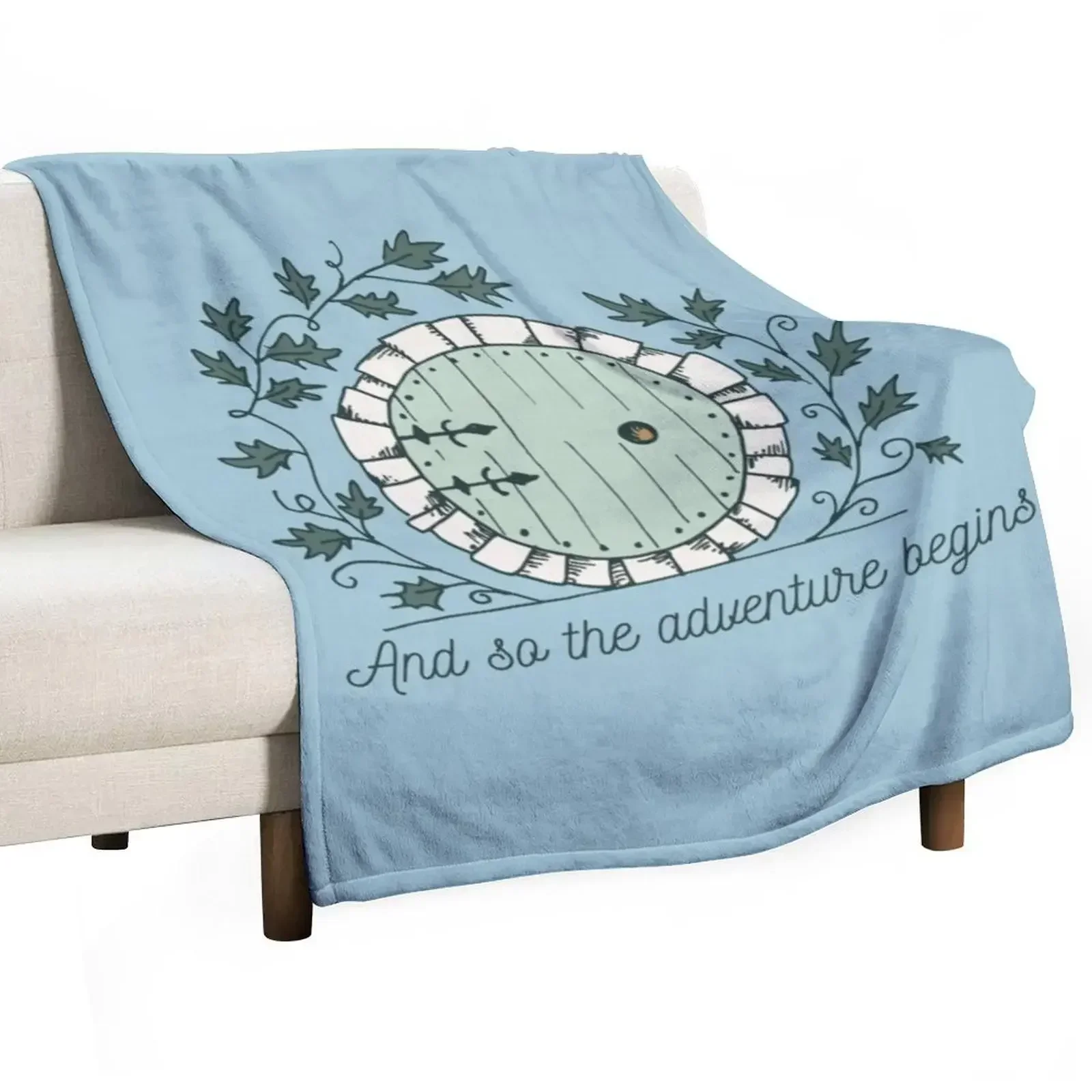 Baggins Door with Twigs Shirts New design 2021 Throw Blanket Large Hairys Warm Fashion Sofas Blankets