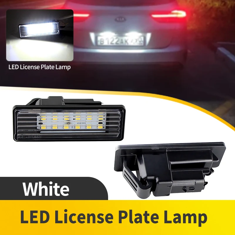 

2PCS For Citroen Berlingo C4 Saloon (X7) C5 Saloon/Estate 2008-up C3 Hatchback 2009 LED Number License Plate Light Lamp Assembly
