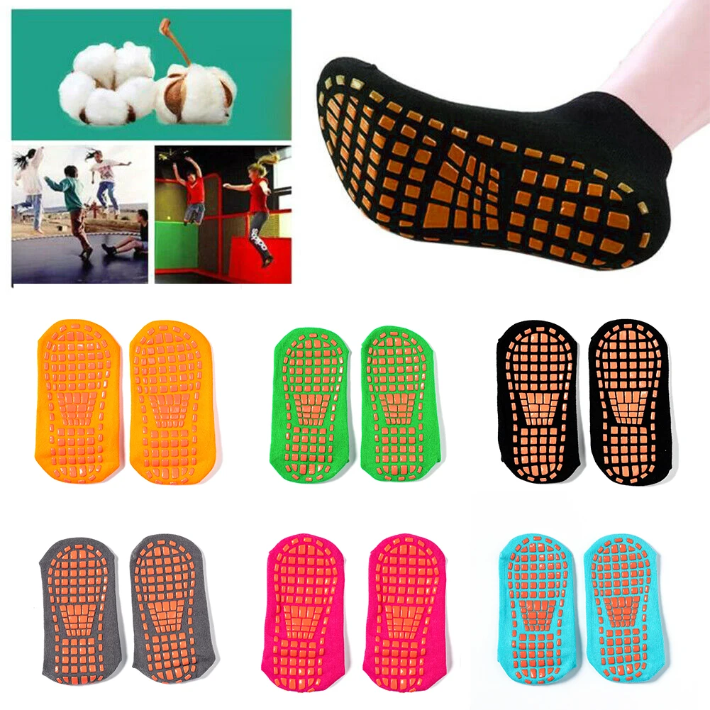 1Pair Women Fashion Yoga Socks Silicone Non-Slip Floor Socks Breathable Cotton Dance Ballet Fitness Movement Pilates Ballet Sock