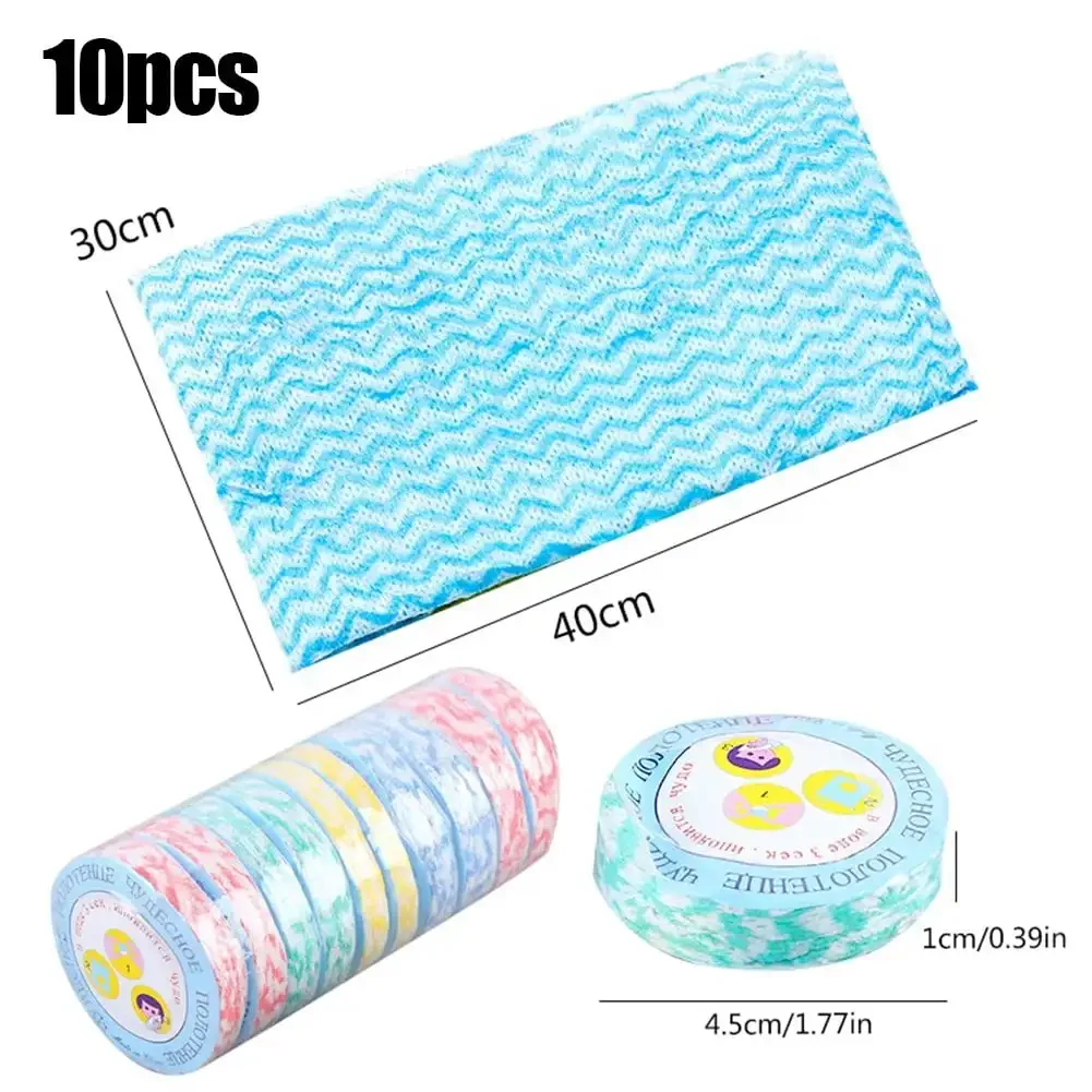 

10Pcs Travel Compressed Towel Outdoor Disposable Non-Woven Towel Rag