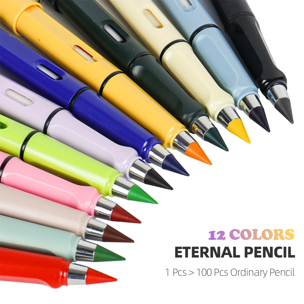 New Unlimited Writing Pencil No Ink Colored Pencil Erasable Pencil Art Sketch Painting Tools Kid Gift School Supplies Stationery