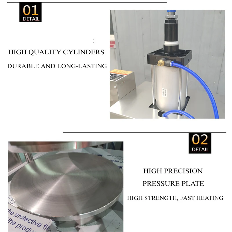 

20-40cm Corn Cake Flattening Machine Commercial Customizable Pizza Embryo Pancake Spring Rolls Molding Machine