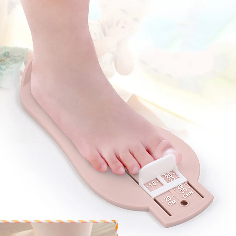 

5Pcs Kids Shoe Size Measurement Gauge Sturdy Foot Length Tool for Babies Easy to Use Portable Design Mixed Color