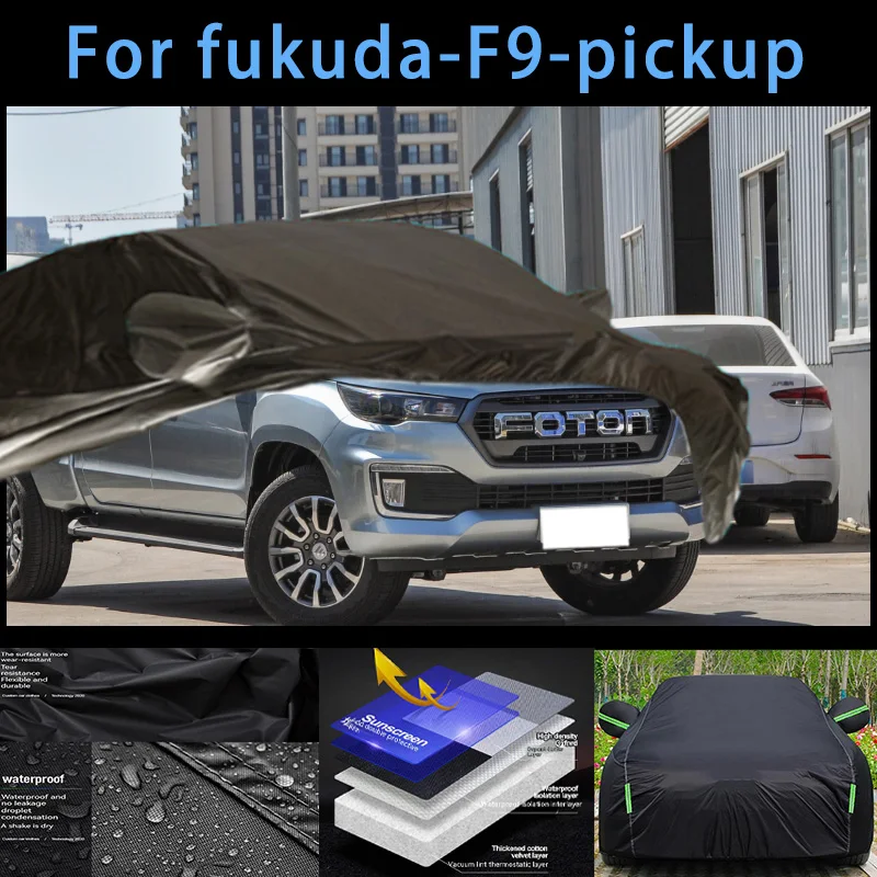 

For fukuda-F9-pickup Outdoor Protection Full Car Covers Snow Cover Sunshade Waterproof Dustproof Exterior Car accessories