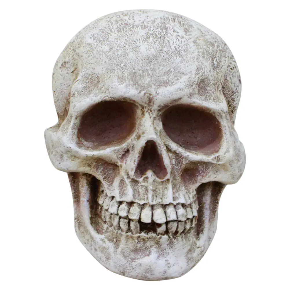 

Skull Ornaments Home Decor Decorative Skulls Miniature Figurines Gothic Halloween Statue Resin Heads Man