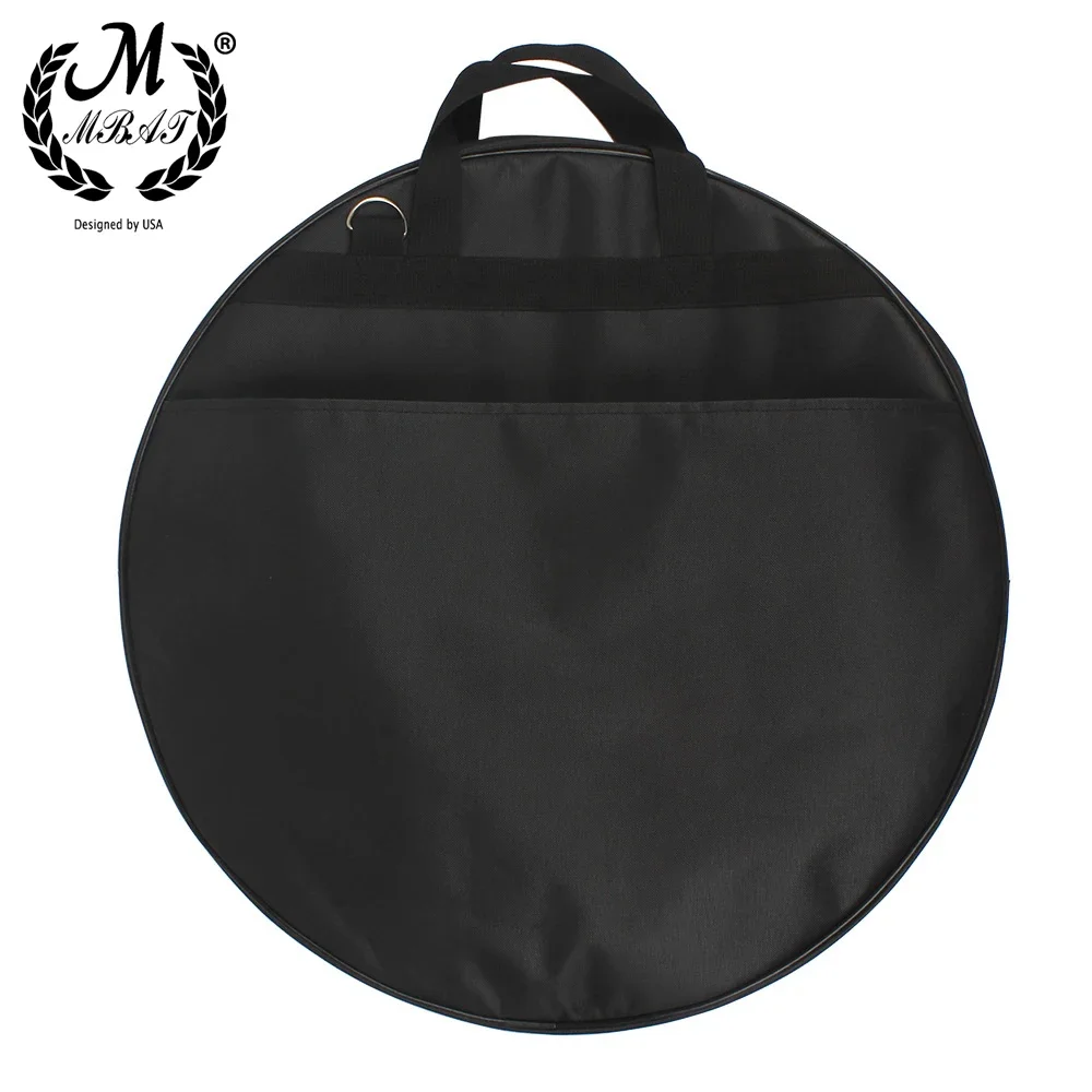 M MBAT Cymbal Gig Bag Percussion Instrument Accessories Music Tool Backpack with Removable Interlayer For Cymbal and Drum Sticks