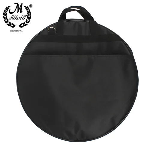 Imagen 2 del producto Bolsa para platillos M MBAT, accesorios para instrumentos de percusión, mochila para herramientas musicales con capa intermedia extraíble para platillos y baquetas