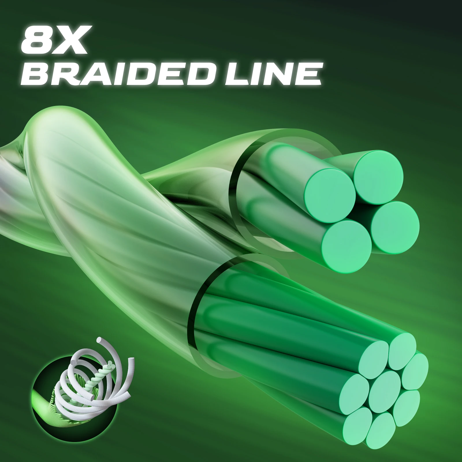 HANDING X4 X8 Blast Braided Fishing Line Super Thin Strong PE Line HyperOSi® Coating German Technology Knotted Well Fishing Line