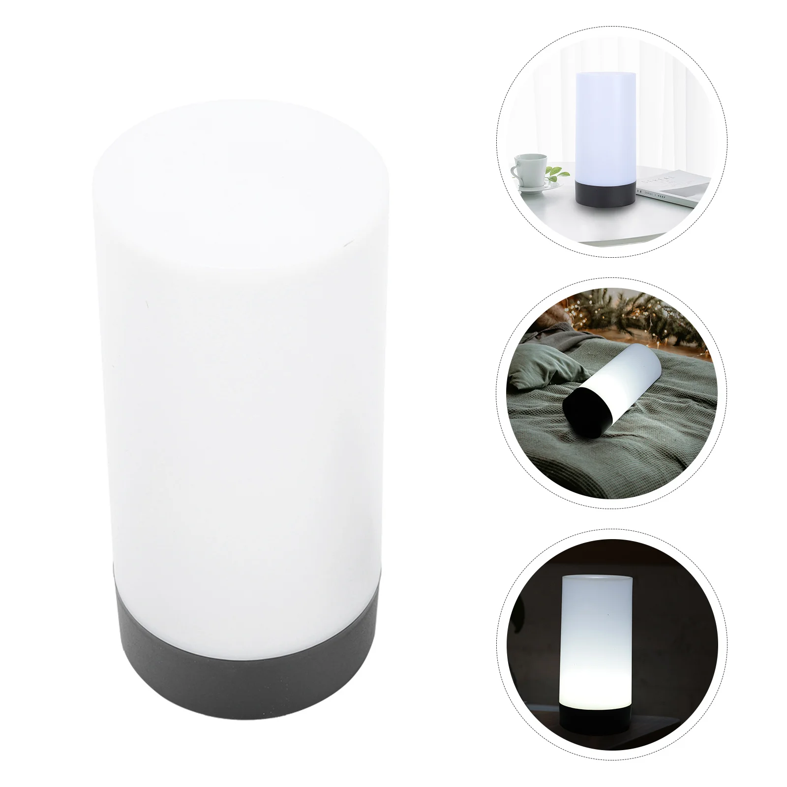 

1pc Rechargeable Led Bar Table Cylindrical Design For Bedroom Nursery Decor Gift Night Light Charging Lamp Lamp