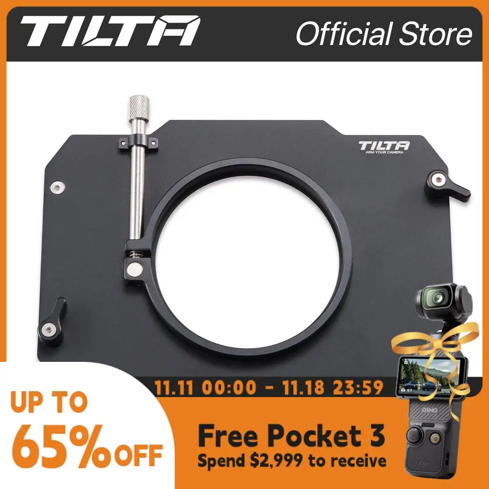 TILTA 4 5.65 MB-T12 Backing Clamp-on Matte Box 80mm - 136mm 15mm LWS Rod Adapter Carbon Fiber Top Flag Filter Tray for MB-T12