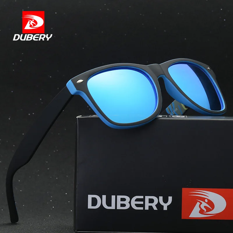 DUBERY Unisex Retro Fashion Round Sunglasses Fashion Rice Nail Eyewear for Men and Women Trend Polarized Sun Glasses D728