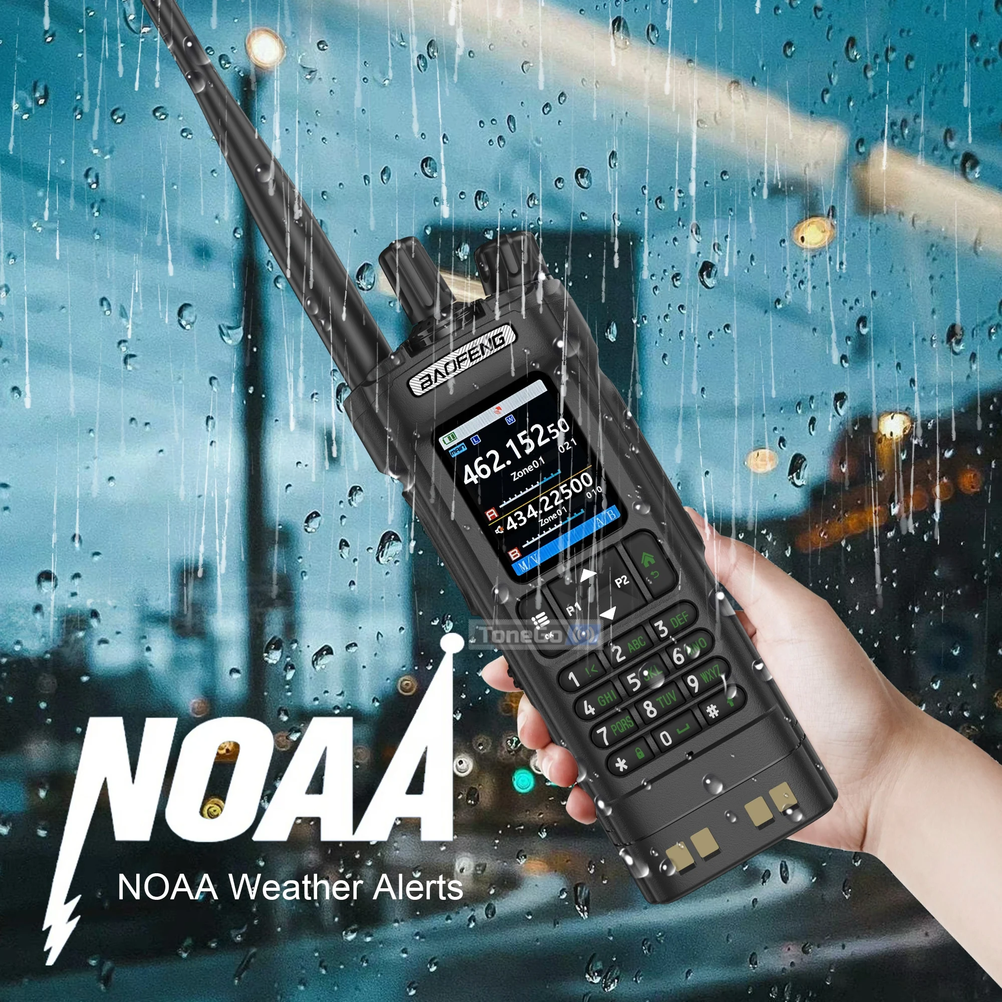 BAOFENG UV-32 نظام تحديد المواقع لاسلكي تخاطب 10 واط متعدد الموجات بلوتوث برمجة نسخة لاسلكية تردد NOAA طويلة المدى هام اتجاهين الراديو