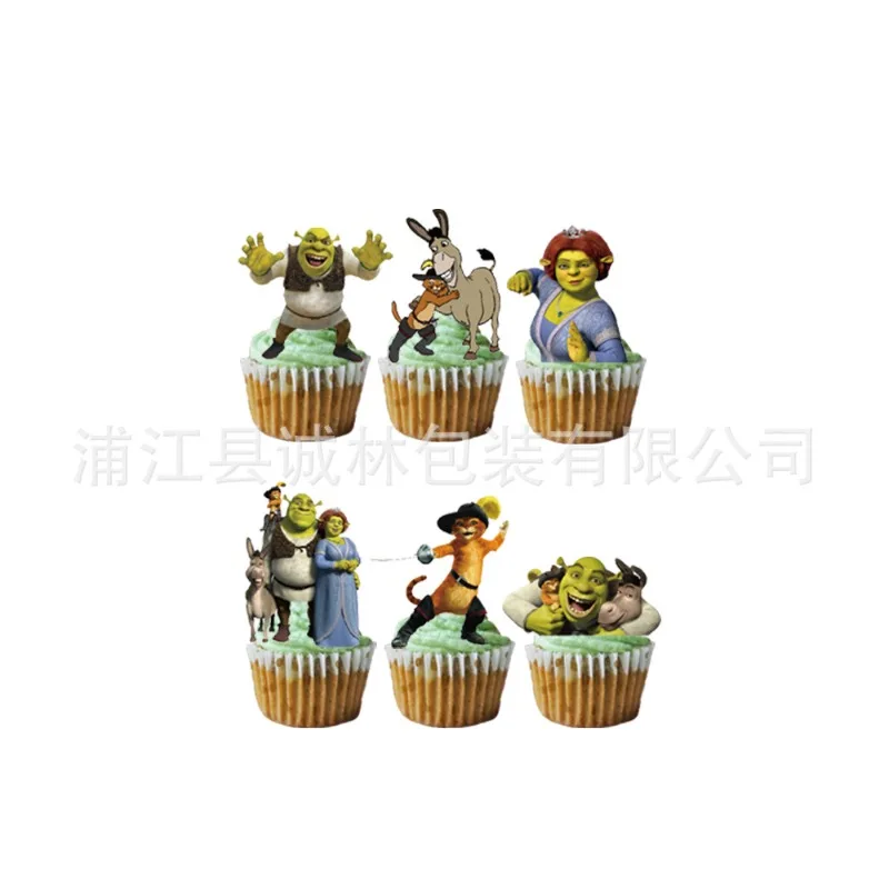 

Dsn 4pcs Shrek Birthday Party Decoration Set Latex Balloon Cake Topper Backdrop Birthday Party Supplies Baby Shower Gift
