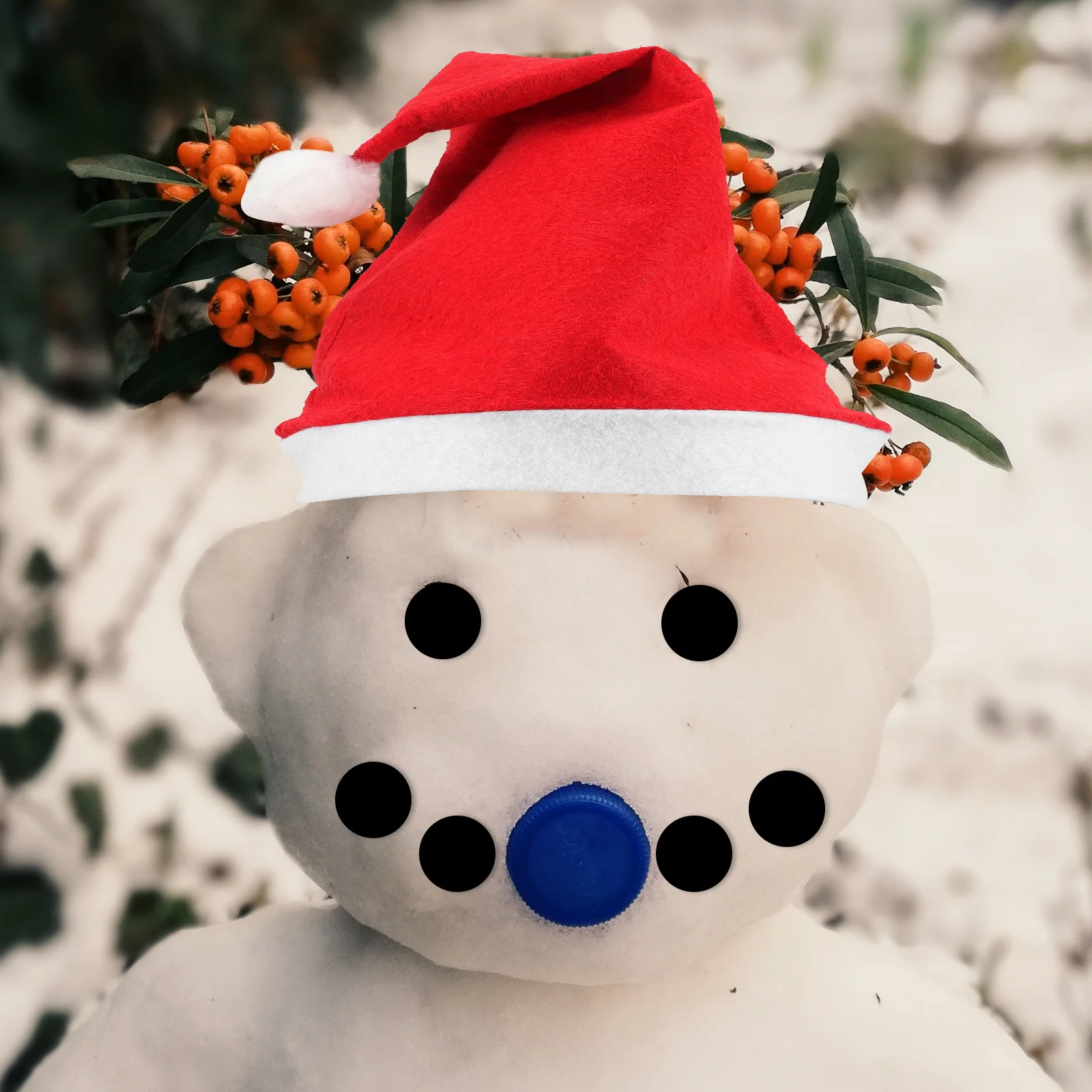 

15Pcs Snowman DIY Decoration Kit Christmas Dressing Props Festive Outdoor Snowman Decor Accessories Festive Prop