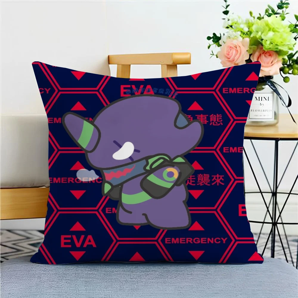 Ornamental Pillow Covers Decorative Cushions Cover for Sofa N-Neon Genesis EvangelionS Double-sided Printing Sleeping Pillows