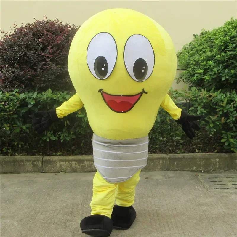 

Light Bulb Mascot Costume Cartoon Character Cosplay Carnival Costume Fancy Dress Mascotte Costumes