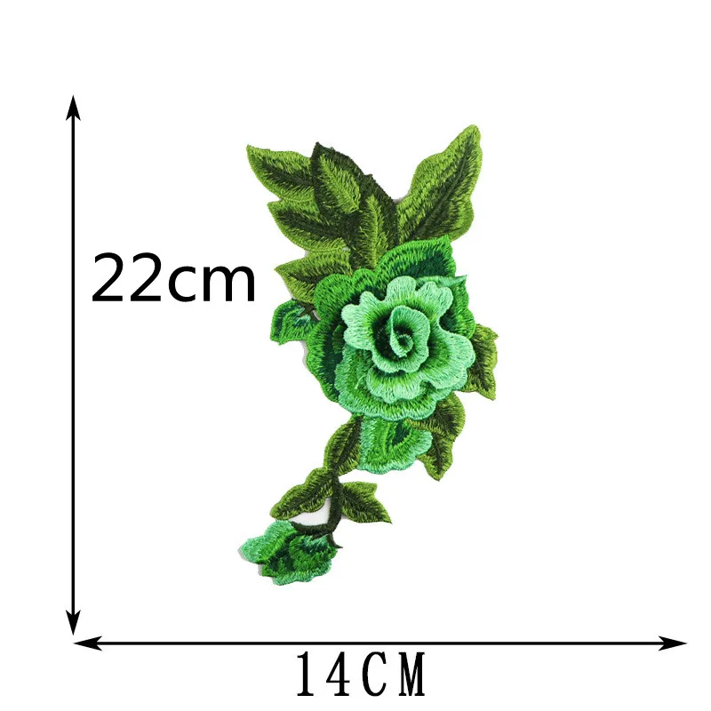 1pcs Embroidery Lace Flower Patch Cheongsam Applique Sewing on Clothing Accessories