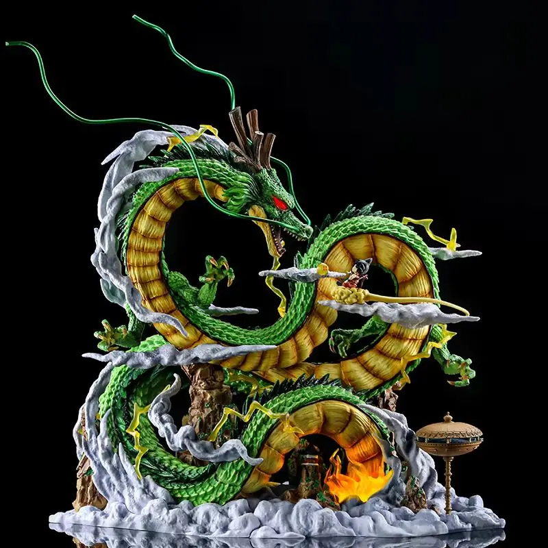 Anime Dragon Ball Z 50 cm Shenron Goku figurine lumineuse à collectionner GK Statue modèle poupée pour décoration de chambre ornement de bureau