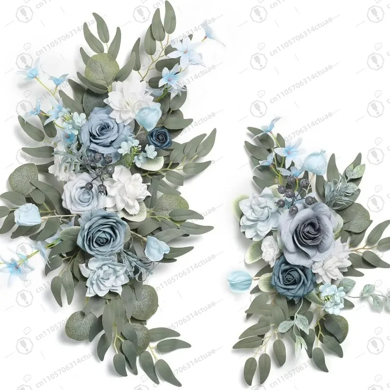 

Handmade high-end floral design chair back decoration new popular artificial wedding table stairs flower Christmas Easter