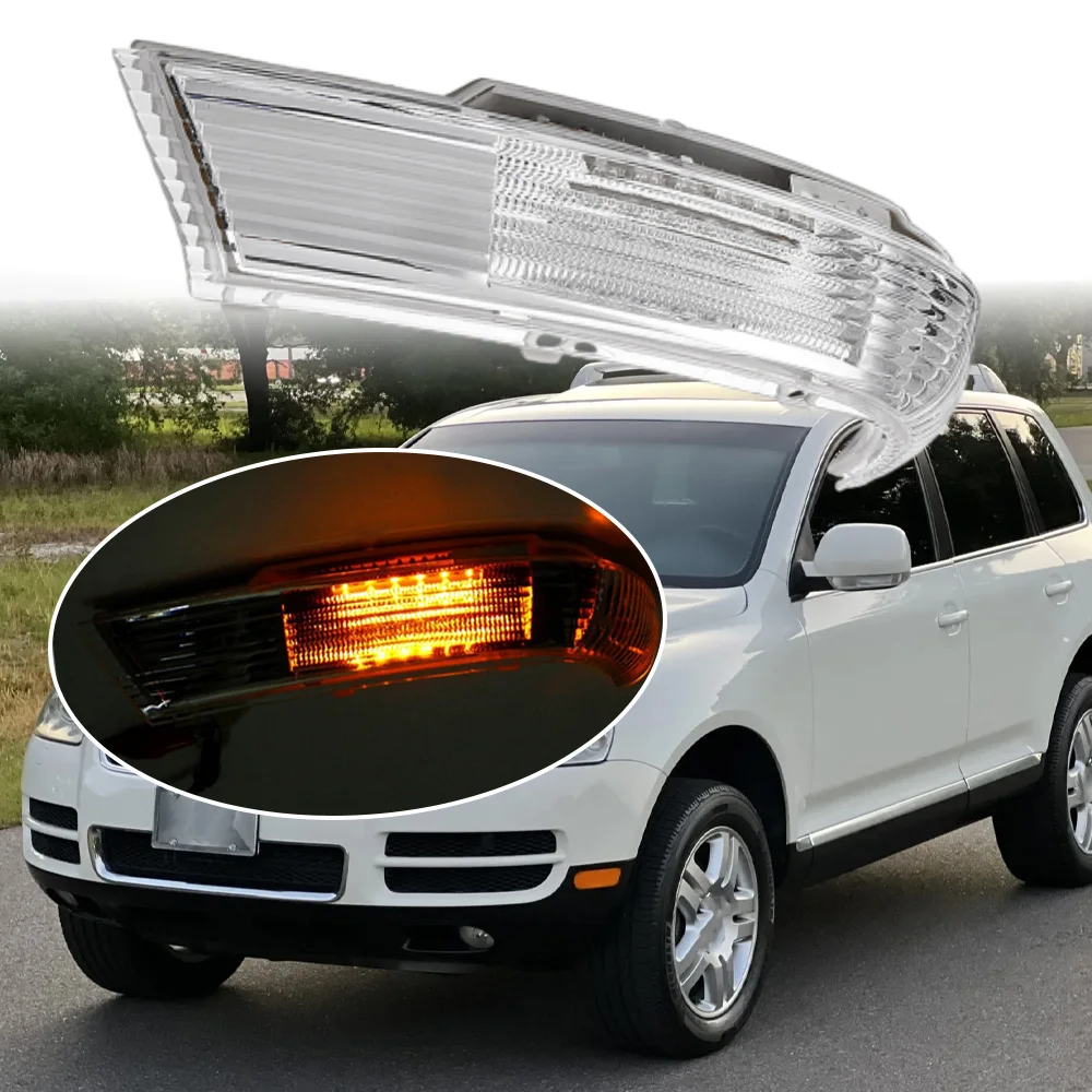 

1 шт. зеркало заднего вида указатель поворота пластиковый прозрачный для Volkswagen Touareg 2002-2006 7L6949102 7L6949101